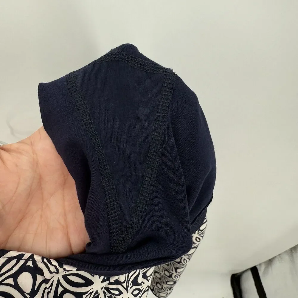 Talbots Navy Blue Pattern Petite Mini Athletic Skort Size Small Petite Skirt